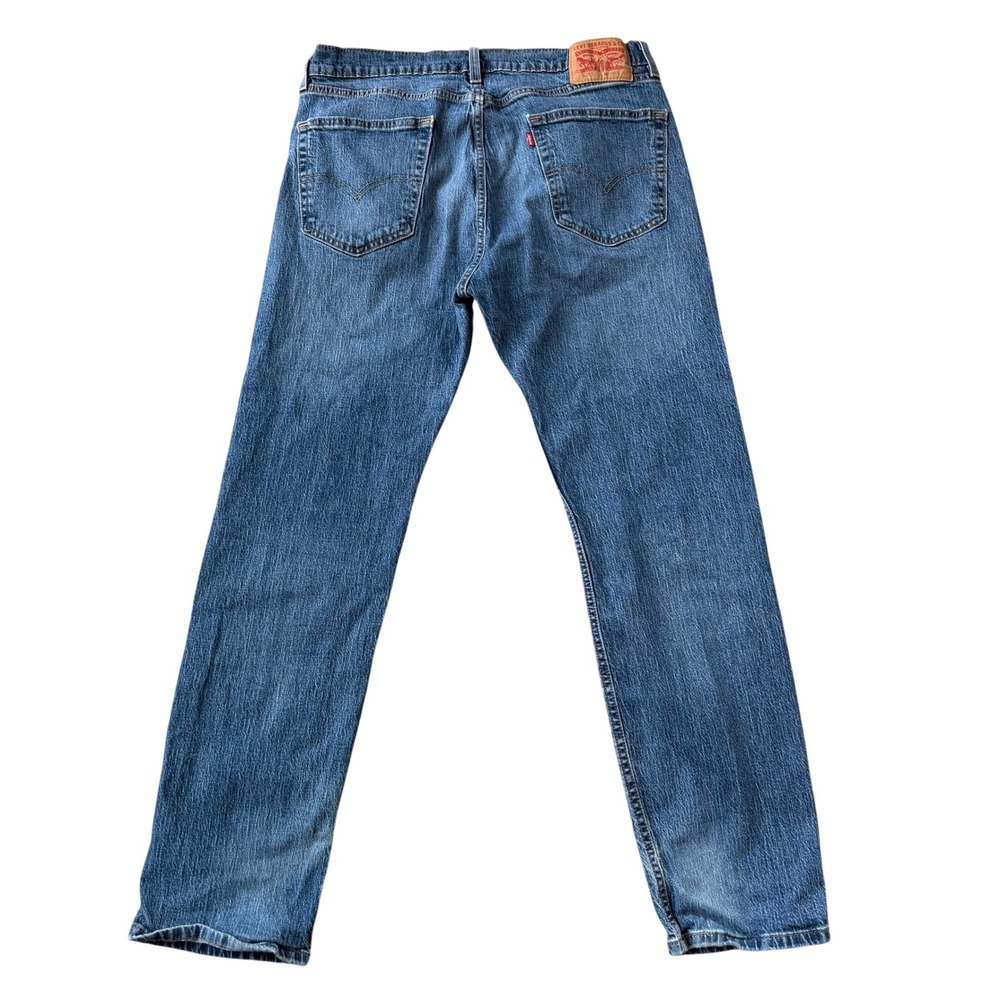 Levi Strauss 505 Mens Blue Wash Straight Fit Denim Jeans Size 36x32‎ - Picture 3 of 7